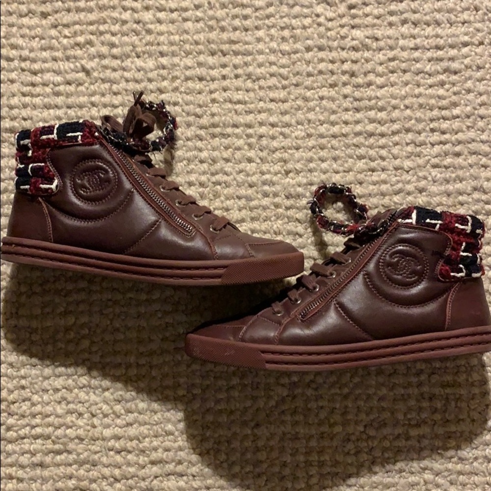 Chanel High Top Sneakers